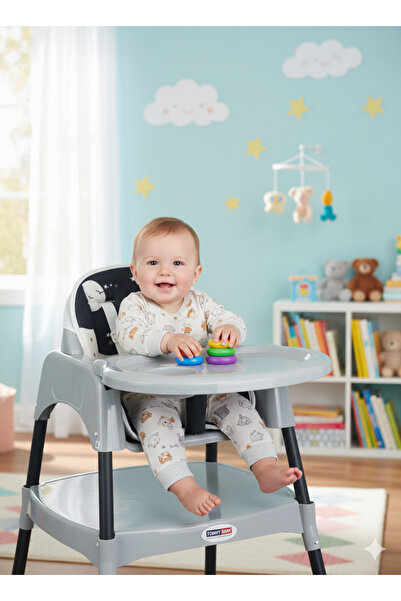 Tommybaby Çalışma Masalı Mama Sandalyesi