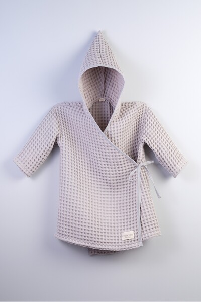 Bondberro رداء حمام كيمونو من قماش الوافل والموسلين للأطفال والرضع، 100% قطن