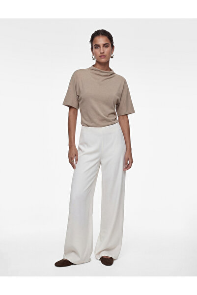 Koton talie înaltă Pantaloni din satin cu picioare largi