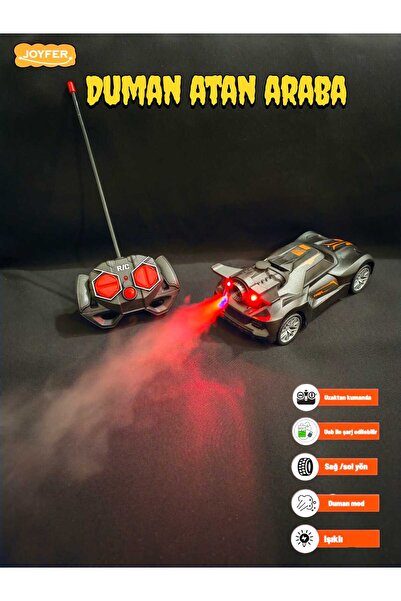 Joyfer Full Fonksiyon Yüksek Hızlı Uzaktan Kumandalı Şarjlı Işıklı Duman Atan...