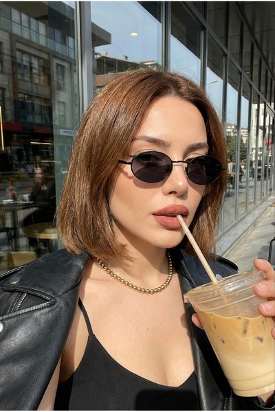 Goldmine Elips Güneş Gözlüğü Unisex Siyah