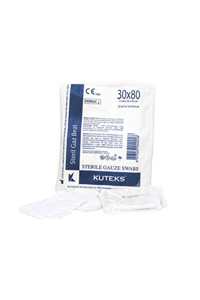 Kuteks - STERİL GAZLI BEZ HİDROFİL 2Lİ 30CM X 80CM - 10 PAKET