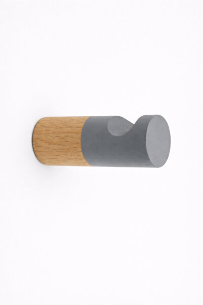 od orient design Sis Grisi - Çizgili İskandinav Stili Ahşap Askı