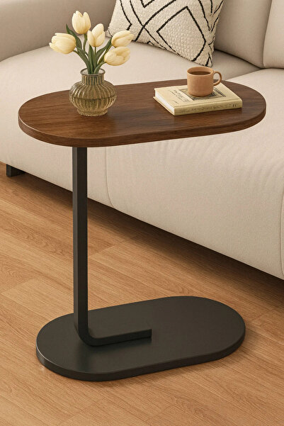 MARIA HOMES طاولة قهوة بإطار معدني أبيض من بوكلي، طاولة جانبية، حامل كمبيوتر ...