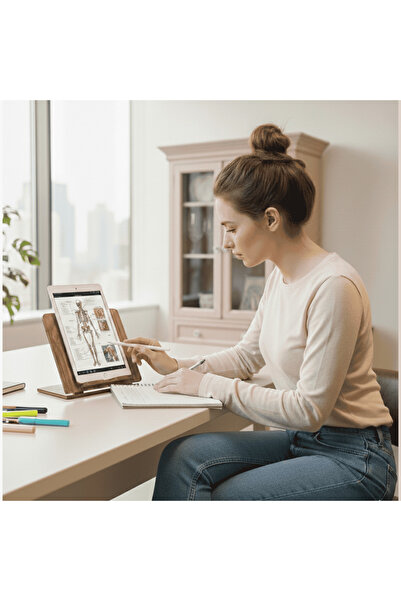 Vigo Wood Mini Tablet Standı Ceviz-MTS01C