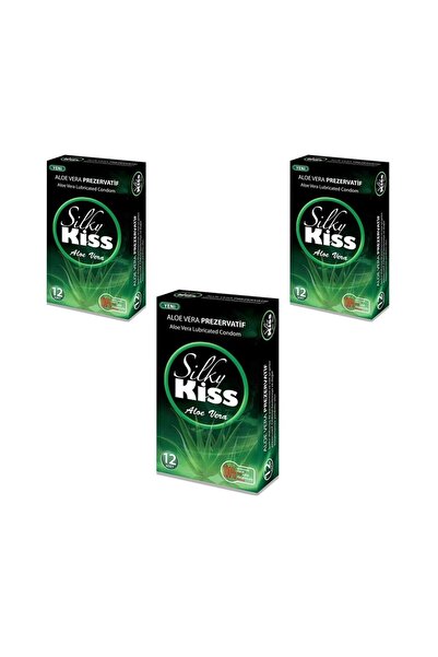 Silky Kiss SİLKY KİSS - PREZERVATİF ALOE VERA 12Lİ LATEX KONDOM - 3 PAKET