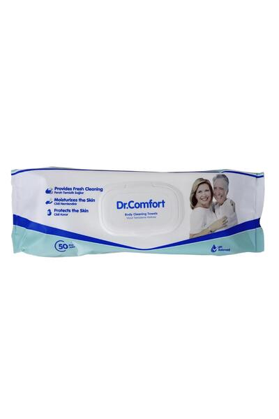 Comfort DR. COMFORT - VÜCUT TEMİZLEME HAVLUSU 50 ADET 1 PAKET