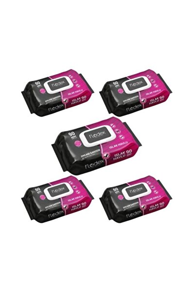 FLODEX - ISLAK MENDİL HAVLU DREAM GARDEN 90LI - 5 PAKET