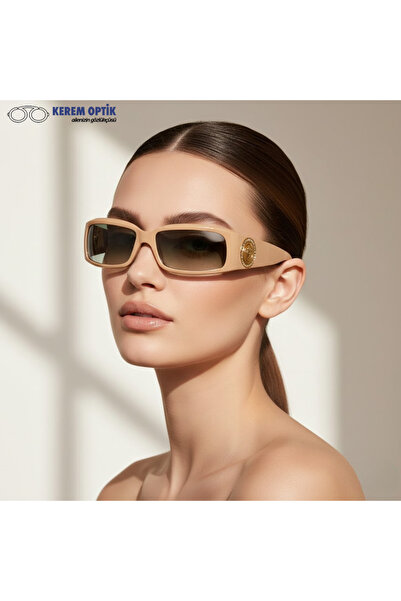 Versace نظارات شمسية نسائية على شكل عظمة MOD4044-B 390/13