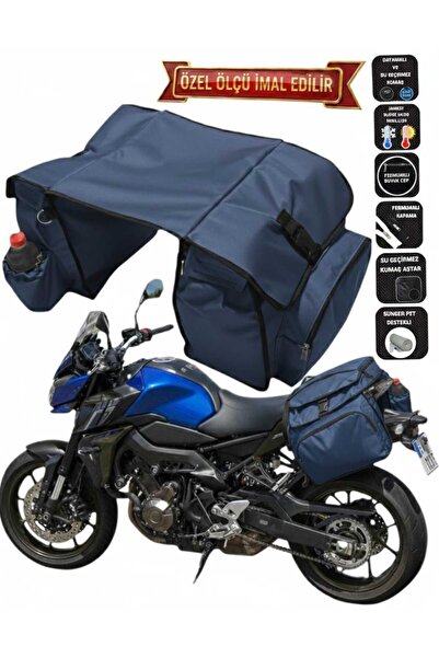 SEVBAGS MOTOSİKLET HEYBE ÇANTASI TERMAL TERMOSLU CEPLİ LACİVERT