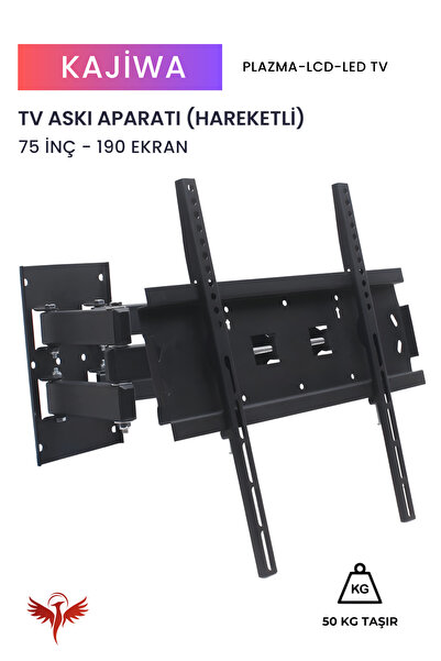 KAJİWA 75 İNÇ ASKI APARATI HAREKETLİ (190 EKRAN) Tüm Marka ve modellerle uyum...