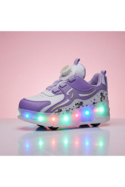 MARiE KAYKAYLI IŞIKLI PATENLİ ÇOCUK SPOR AYAKKABISI-KAYKAYLI ORTOPEDİK SPOR A...
