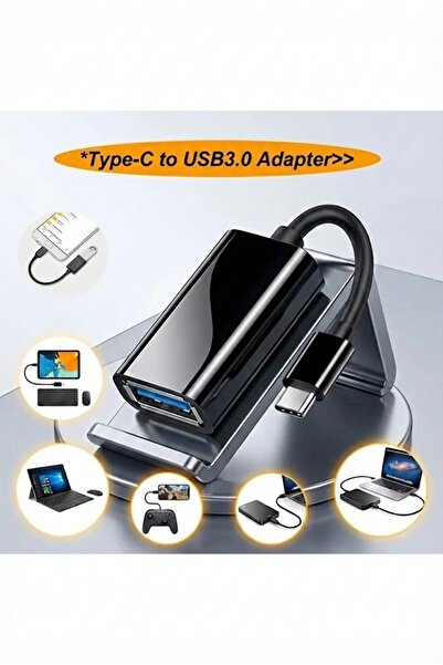 Derwell Yeni 2025 Usb C Usb 3.0 Otg Kablo Type-c Erkek To Usb 3.0 Dişi Typec ...