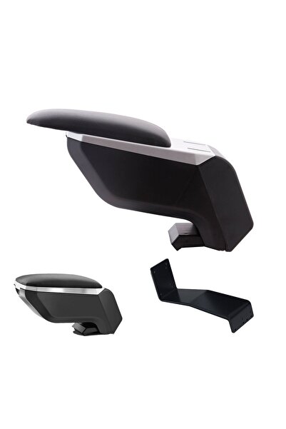 3 Tıkla Renault Kangoo 2006 Delmesiz Çelik Ayaklı Gri-Siyah Kolçak Kol Dayama