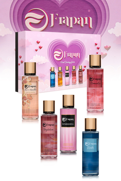 Frapan Vücut Spreyi Body Mist Pink Fantasy 5 'li Paket