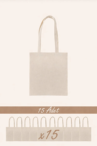 SADEN HOME Baskısız Ham Bez Çanta %100 Pamuk | 35x40 Cm | 140 Gr/m² | Doğal R...