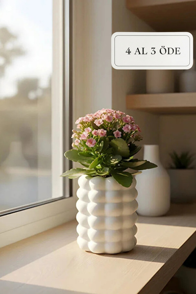 Genel Markalar Beton Dekoratif Biblo Bohem Saksı – İskandinav Tasarım 10 x 17