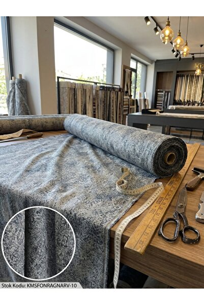 LEVENT ÖZEL Jakar Desenli Dokuma Fon Perdelik Kumaş 100en300boy