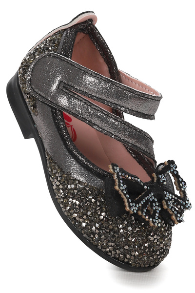 KARAMAZI Karamazı Kids Cırtlı Fiyonklu Kız Bebek Babet Ayakkabı Arç 08