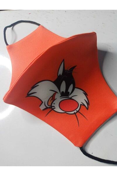 SütreTasarım Çift Katmanlı Pamuklu Kumaştan Yıkanabilir Yüz Maskesi