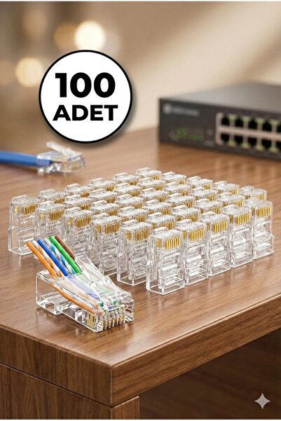 Derwell Yeni Nesil Rj45 Cat5 Cat6 Ethernet Internet Kablo Soketi Konnektör De...