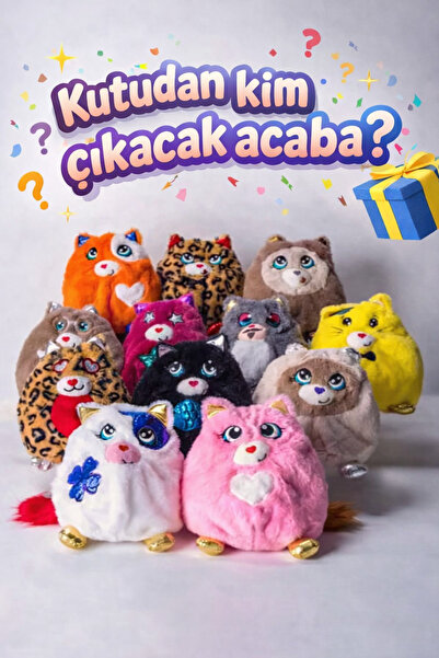 Genel Markalar Sürpriz Peluş Misfittens Kavanoz Kedi Sürpriz Oyuncak Kedi