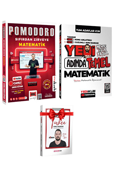 Yargı Yayınları Pomodoro Sıfırdan Zirveye KPSS MEB-AGS TYT-AYT Matematik Canl...