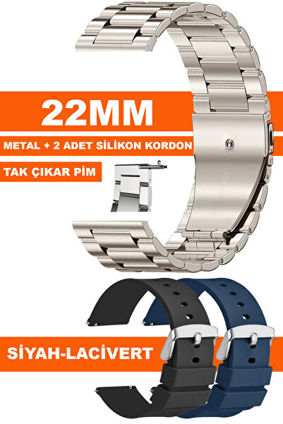 Trendburada سوار ساعة معدني من السيليكون لهواتف هواوي ووتش جي تي جي تي2 جي تي...