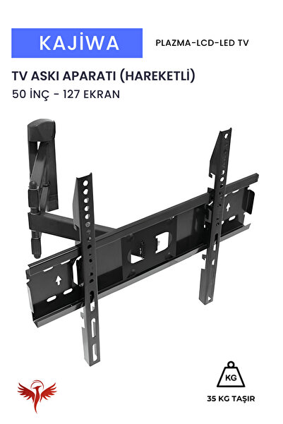 KAJİWA 50 İNÇ ASKI APARATI HAREKETLİ (127 EKRAN) Tüm Marka ve modellerle uyum...