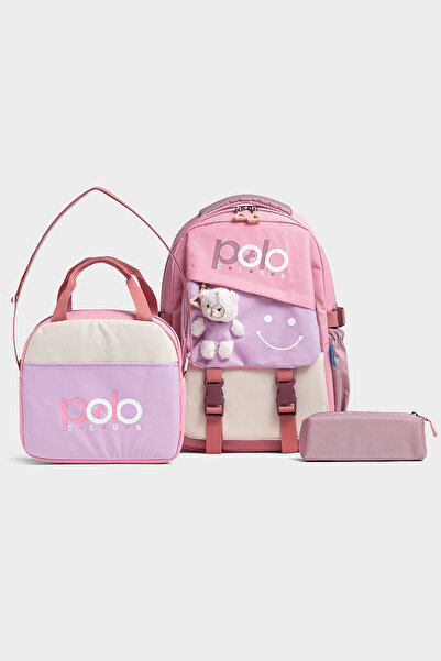 By Hakan My Polo 2015 3-PIECE Geantă pentru școala primară și gimnazială Rucs...