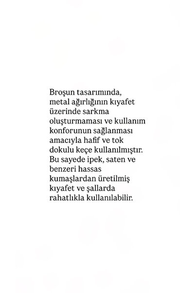 Âlâ Atelier Kristal taşlı gül broş