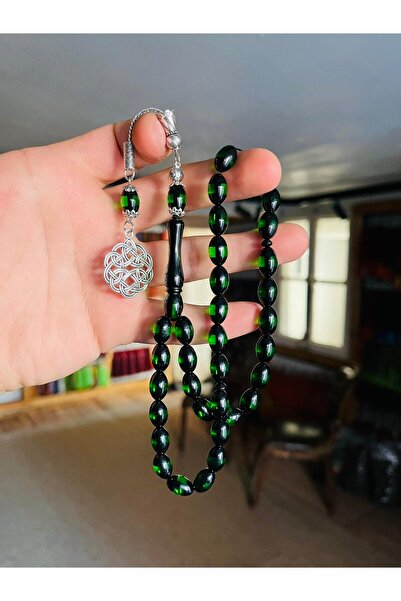 TTS TÜRK TESBİH SANATI Sürmeli Toz Kehribar Kesme Model Tesbih