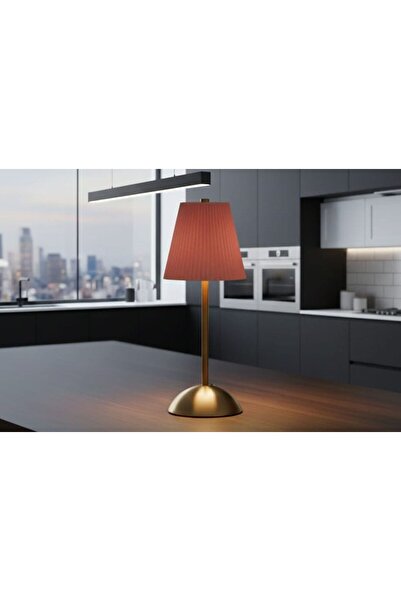 Sunbox metal gövde masa lambası 3 renk dim edilebilir şarjlı kablosuz PEMBE