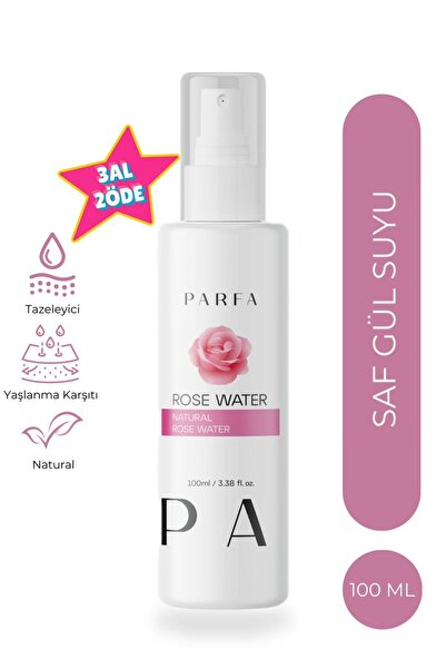 Parfa Saf Gül Suyu Gözenek Sıkılaştırıcı Aydınlatıcı Ve Arındırıcı Tonik %100...