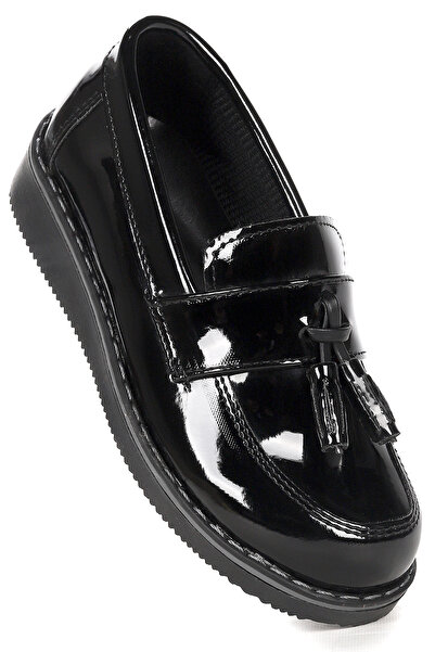 KARAMAZI Παπούτσια σχολικής περιτομής Cision λουστρίνι με παπιγιόν