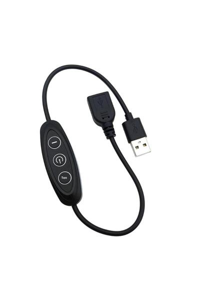 Choice Black 1Pc 5V 2A USB Power Cable With 10-Level Dimming For LED Light La...