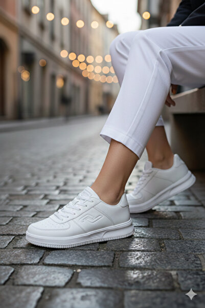 Jump White Women's Men's Unisex Casual Shoes 21516-A-White