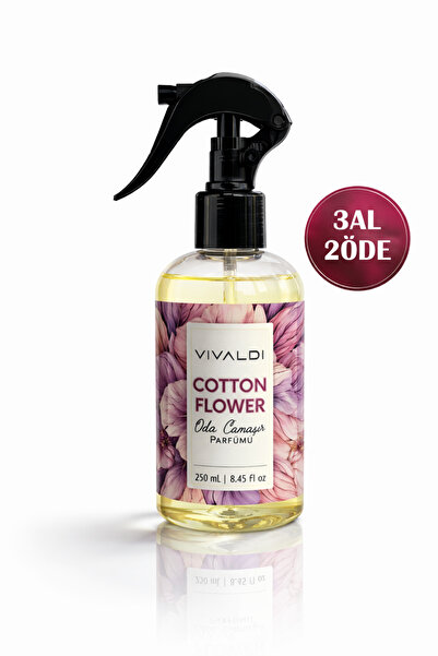 Vivaldi Home Cotton Flower Oda ve Çamaşır Spreyi 250 ml – Kalıcı Ferah Koku |...