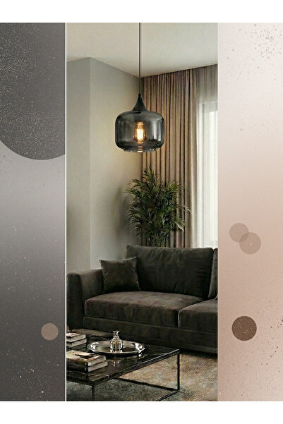 Luzmar Aydınlatma Yvsk Bal Tuna Cam Avize BAL -FÜME Tonlu Modern Dekoratif Sa...