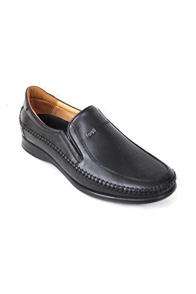 Forelli 10601-H Black Genuine Leather Men's Shoes