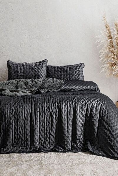 Elart Porto Flame Bedspread Double (240X260 cm) Anthracite