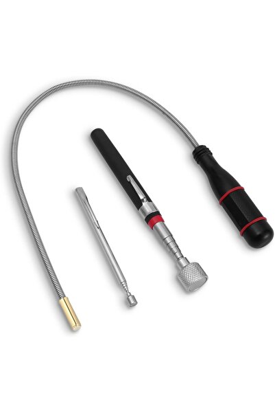 Choice أداة مغناطيسية سوداء اللون، عبوة من 3 قطع، قابلة للتمديد، تلسكوبية، قا...