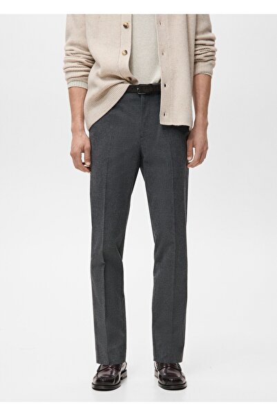 MANGO Man Slim fit flanel pantolon