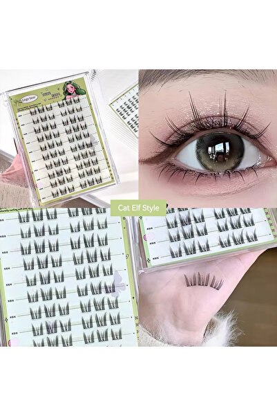 Choice 10mm A Sunflower Design False Eyelashes - 90-120 Clusters No Glue Easy...