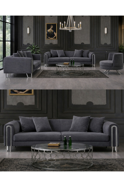 inegölmobilyası Roma Koltuk Takımı Antrasit