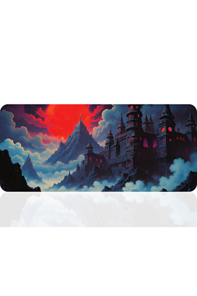 BLS 40x90 Cm Oyuncu Gaming Mouse Pad Kaymaz Kauçuk Taban Fare Altlığı Mousepa...