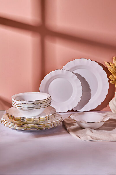 Perotti Sunflower Opal 18 Parça 6 Kişilik Yemek Takımı