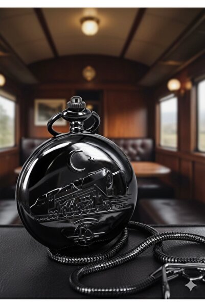 sonsuzsaat Kişiye Özel Kişiselleştirilebilir Tren Kabartmalı Zincirli Köstekl...