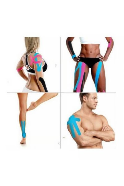 DİĞER1111 VZN Ağrı Bandı Sport Tape Kinesio Ağrı Bandı 5x5 Kırmızı