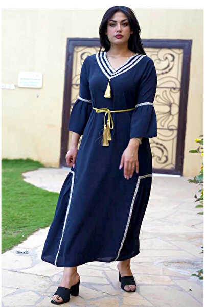 Zainah جلابية من قماش الكريب للمناسبات والحفلات النسائية